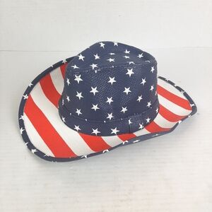 🔥 American Flag Western Cowboy Hat Stars & Stripes